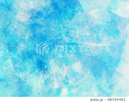 幻想的な水色の水彩テクスチャ背景 幻想的な水色の水彩テクスチャ背景 98594462