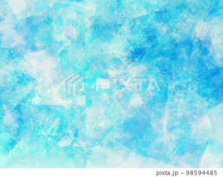 幻想的な水色の水彩テクスチャ背景 幻想的な水色の水彩テクスチャ背景 98594485