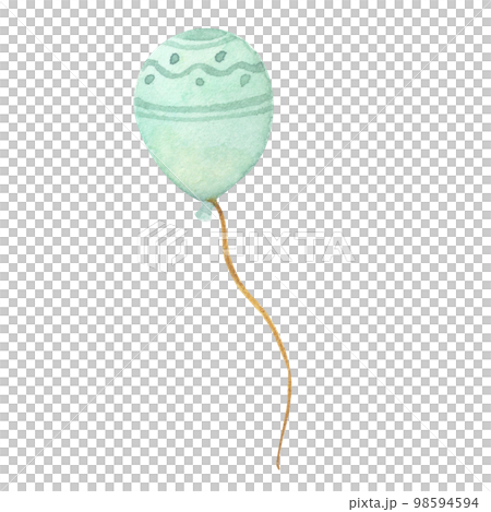 Watercolor painting of colorful balloon Watercolor painting of colorful balloon 98594594