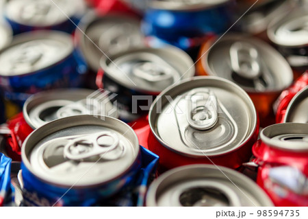 recycle aluminum metal crushed can waste background recycle aluminum metal crushed can waste background 98594735