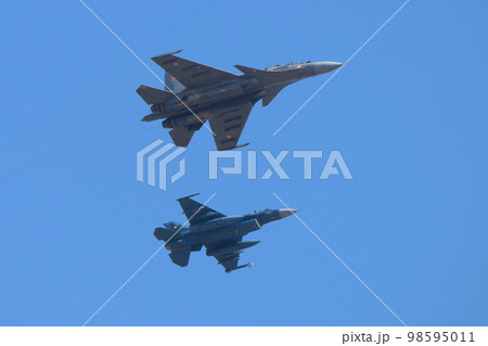 航空自衛隊F-2B&インド空軍スホーイSu-30MKI 航空自衛隊F-2B&インド空軍スホーイSu-30MKI 98595011