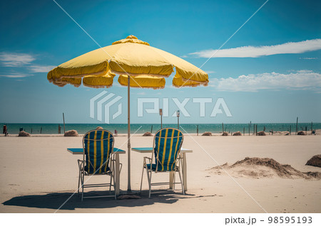 夏の海のバカンス 98595193