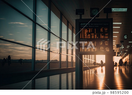 空港内の風景 空港内の風景 98595200