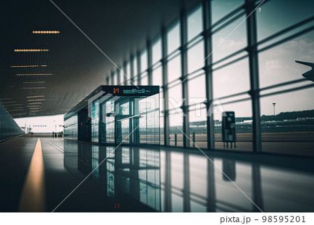 空港内の風景 空港内の風景 98595201