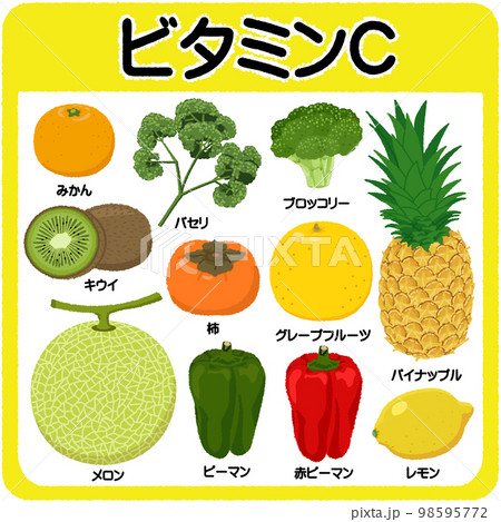 ビタミンCのイラスト 98595772