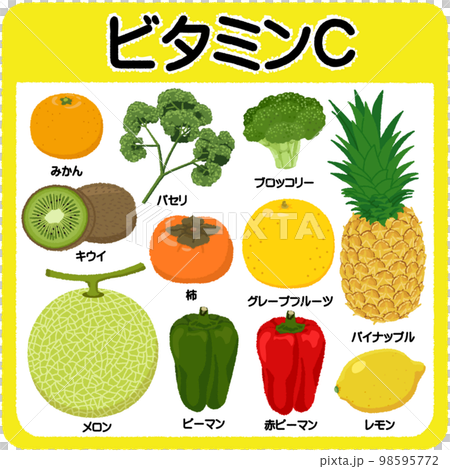 ビタミンCのイラスト 98595772