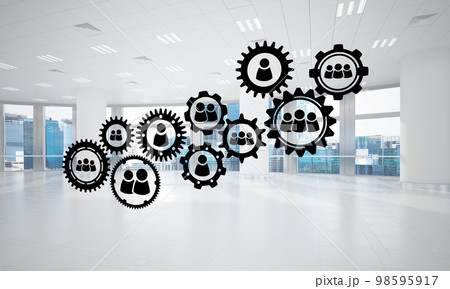 Networking and wireless connection as concept for effective modern business 98595917