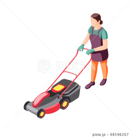Gardener Isometric Illustration Gardener Isometric Illustration 98596207