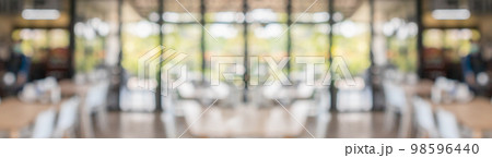 cafe restaurant interior blurred abstract vintage background 98596440