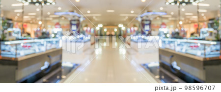 Abstract blur modern shopping mall interior background Abstract blur modern shopping mall interior background 98596707