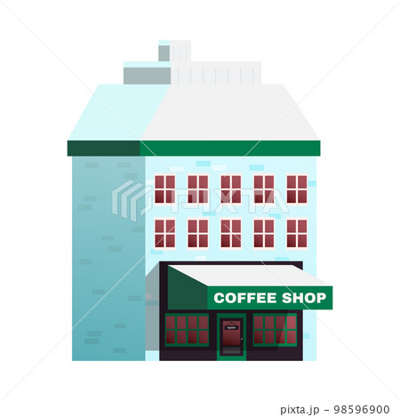 Flat Winter Building 98596900