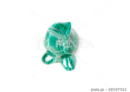 macro mineral stone owl from malachite 98597501