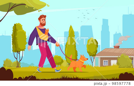 Pet Service Cartoon 98597778