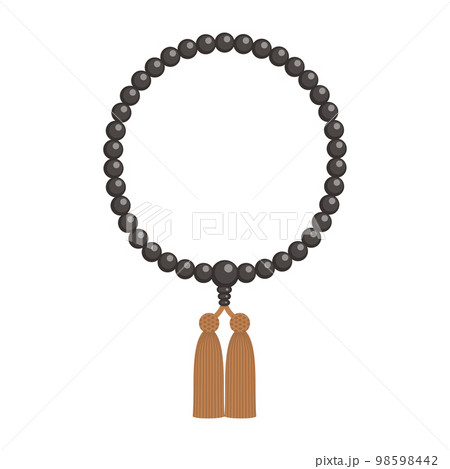 黒色の数珠 98598442