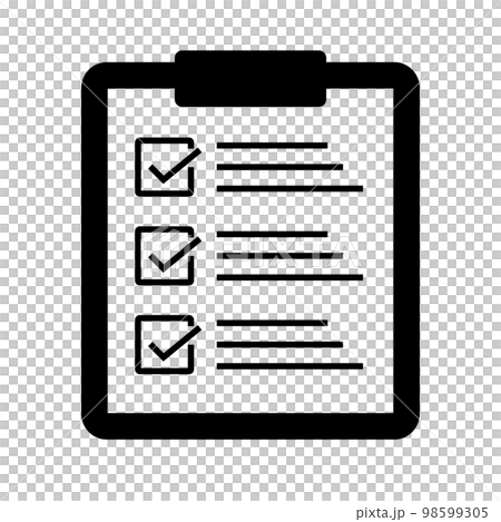 Questionnaire and clipboard icons. survey icon. vector. 98599305
