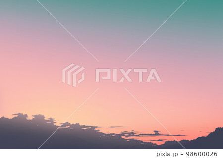 Twilight evening or morning minimal copy space sky sweet color tone background. Twilight evening or morning minimal copy space sky sweet color tone background. 98600026