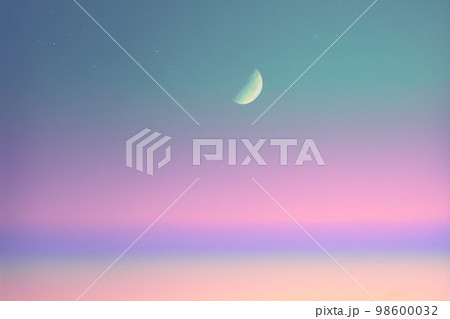 Twilight evening or morning minimal copy space sky sweet color tone background. 98600032