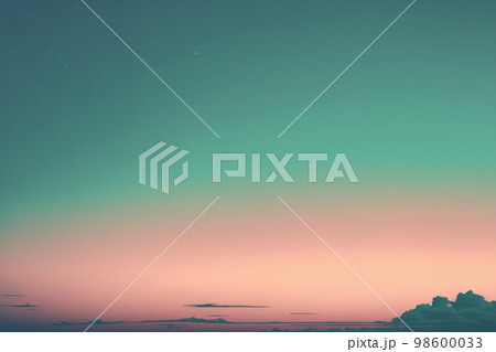 Twilight evening or morning minimal copy space sky sweet color tone background. 98600033