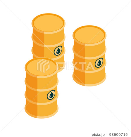 Isometric Oil Barrels 98600716