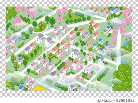 Beautiful cityscape and living scenery. Creating a city where people can live brightly and the nature and housing blend together. Beautiful cityscape and living scenery. Creating a city where people can live brightly and the nature and housing blend together. 98601058