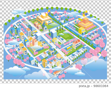 美しい街並みと暮らしの風景。人々が明るく暮らせる自然と住宅が溶け込む街づくり。 98601064