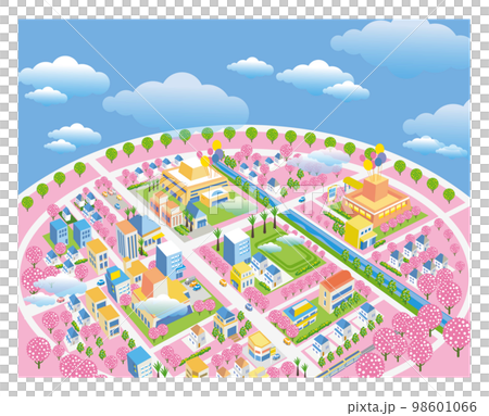 美しい街並みと暮らしの風景。人々が明るく暮らせる自然と住宅が溶け込む街づくり。 98601066