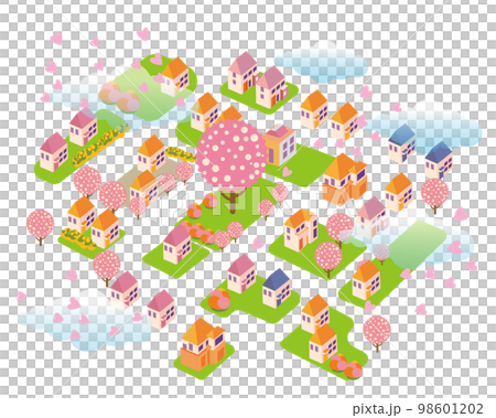 美しい街並みと暮らしの風景。人々が明るく暮らせる自然と住宅が溶け込む街づくり。 98601202