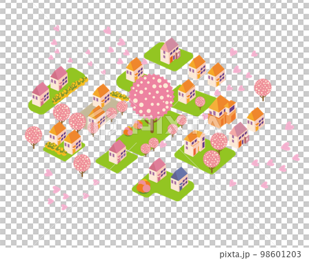 美しい街並みと暮らしの風景。人々が明るく暮らせる自然と住宅が溶け込む街づくり。 98601203