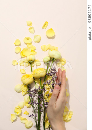 Concept of greeting, 8 march, Womans day, top view 98602174