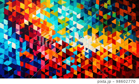 modern abstract palette knife oil painting, beautiful colourful geometric pattern and wallpaper, neural network generated art modern abstract palette knife oil painting, beautiful colourful geometric pattern and wallpaper, neural network generated art 98602770
