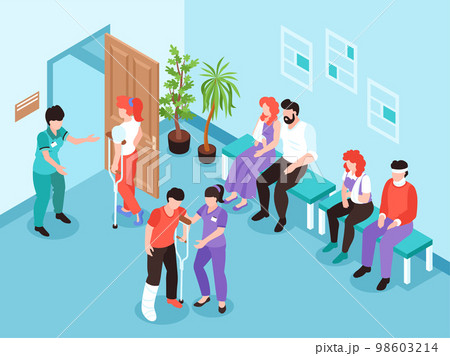 Physical Injury Isometric Background 98603214