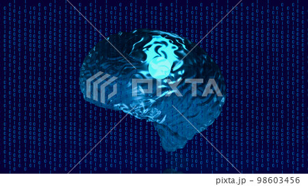 The  brain it background for technology concept 3d rendering 98603456