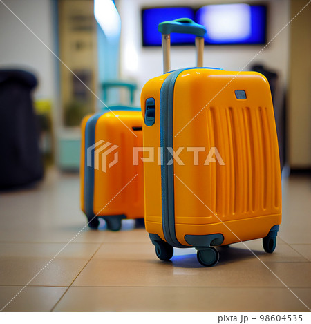 Luggage of businessman catching taxi outdoors Luggage of businessman catching taxi outdoors 98604535