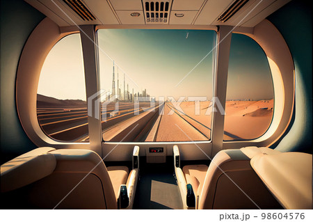 Bullet, hi speed train interior 98604576