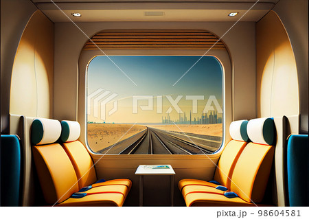 Bullet, hi speed train interior 98604581