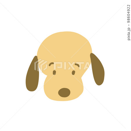 犬の表情　正面イラスト 98604922
