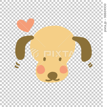 Dog's expression front illustration joy 98604930