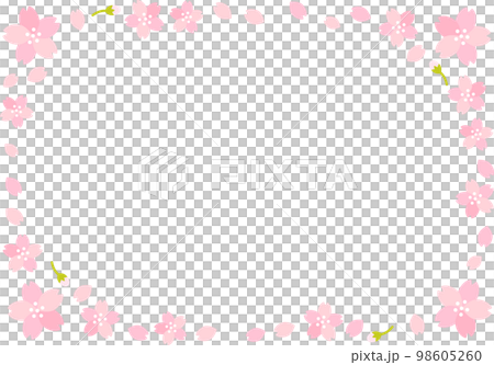 春　桜（さくら）　満開　フレーム 98605260