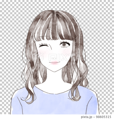Woman winking 98605315