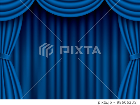 青色の緞帳 98606235