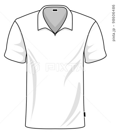 Male sport t-shirt design template front view Male sport t-shirt design template front view 98606486