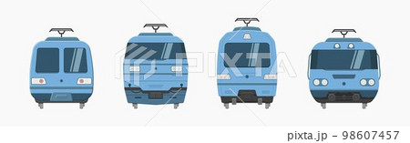 train front view vector