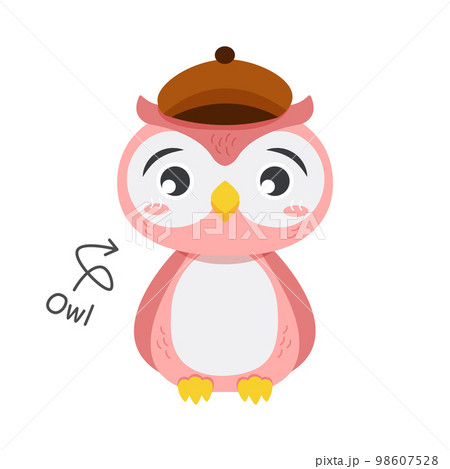 Owl bird cartoon characters with clothes . Vector . 98607528