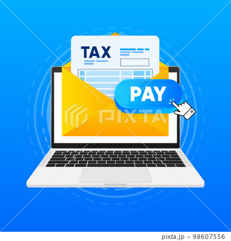 Subscription Payment 3d vector icon. Message with a monthly payment invoice for a registered member and with recurring payment icon. Tax pay date. Vector illustration. 98607556