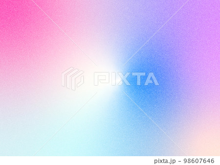 ピンクと青系のノイズ入りグラデーション背景 98607646