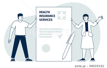 Health insurance service agreement. Medical protection deal 98609382