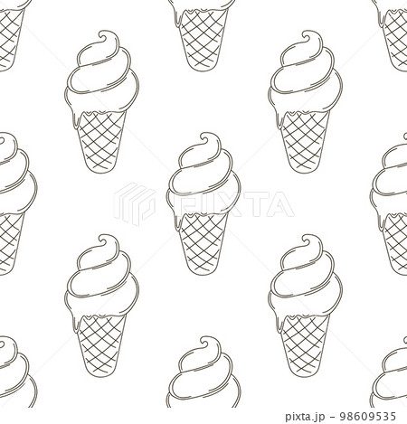 Coloring seamless pattern. Print for cloth design, textile, fabric, wallpaper 98609535