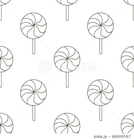 Coloring seamless pattern. Print for cloth design, textile, fabric, wallpaper 98609567