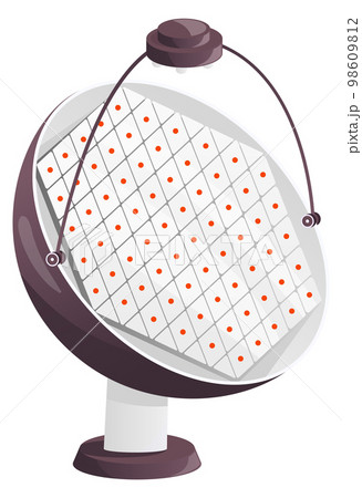 Cartoon astronomical study antenna. Radio telescope icon Cartoon astronomical study antenna. Radio telescope icon 98609812