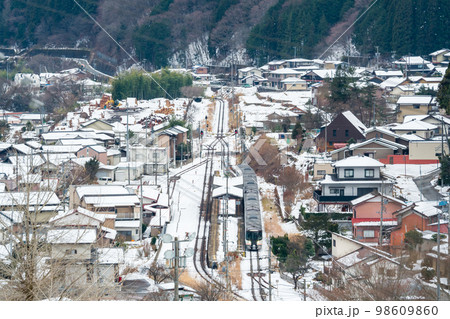 【高山本線】飛騨小坂駅を通過する特急ひだ3号 98609860